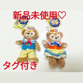 ディズニー(Disney)のダッフィー シェリーメイ ぬいぐるみバッジ(キャラクターグッズ)