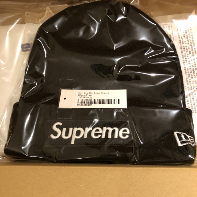 supreme New Era® Box Logo Beanie 黒帽子