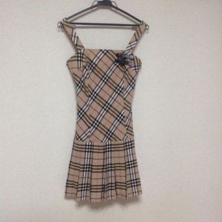 バーバリー(BURBERRY)のバーバリー☆チェックミニワンピース(ミニワンピース)