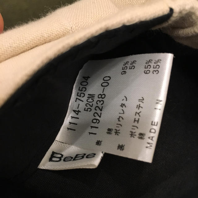 BeBe(ベベ)のBeBe キャスケットsize 52 ♡美品 キッズ/ベビー/マタニティのこども用ファッション小物(帽子)の商品写真