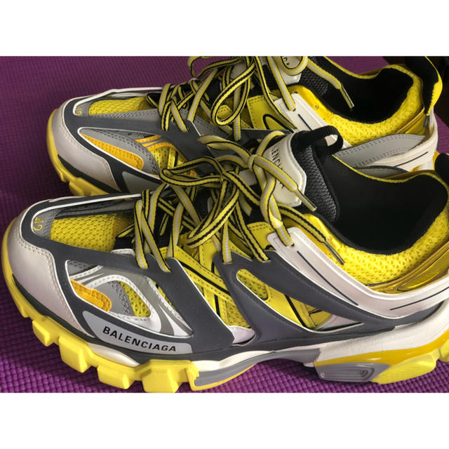 スニーカー新品【 バレンシアガ 】 Track Trainers 41 42 イエロー