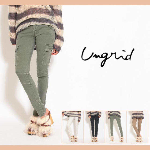 Ungrid(アングリッド)のungridカーゴスキニーパンツ レディースのパンツ(ワークパンツ/カーゴパンツ)の商品写真