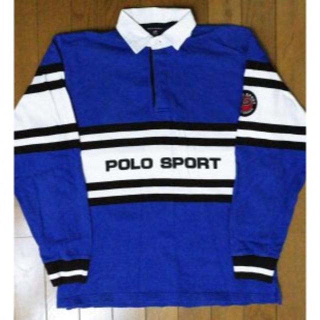 90's POLO SPORT ポロスポーツ ロゴ ラガーシャツ L | フリマアプリ ラクマ