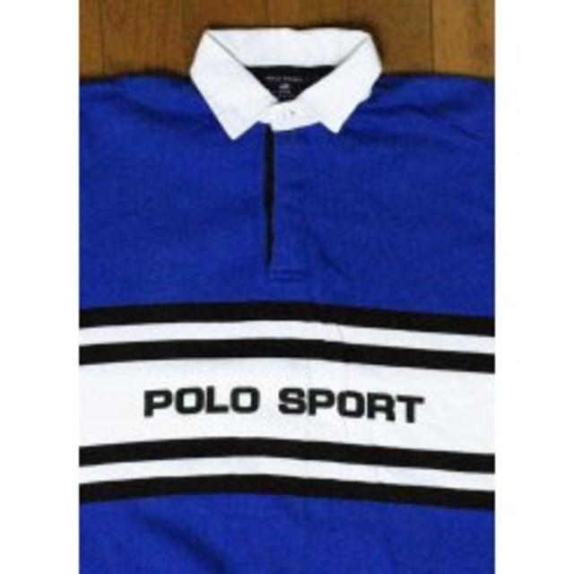 Ralph Lauren - 90's POLO SPORT ポロスポーツ ロゴ ラガーシャツ Lの