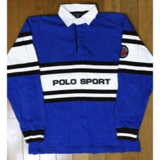 ラルフローレン(Ralph Lauren)の90's POLO SPORT ポロスポーツ ロゴ ラガーシャツ L(シャツ)