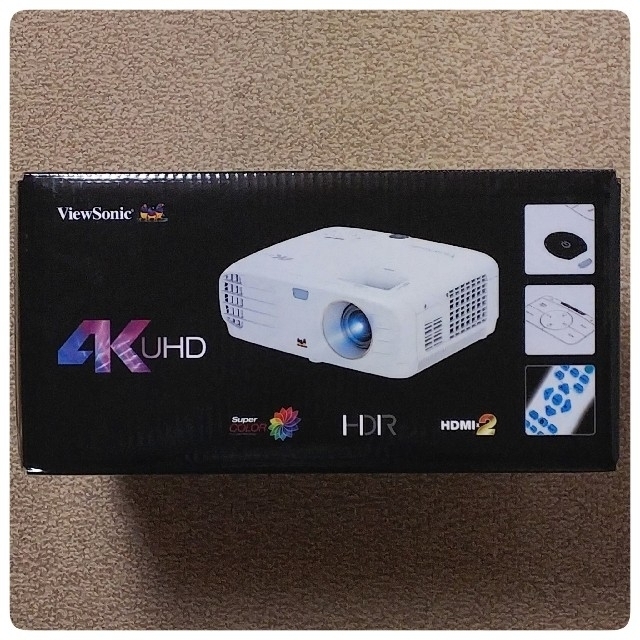 4K UHD ホームシアタープロジェクター スマホ/家電/カメラのテレビ/映像機器(プロジェクター)の商品写真