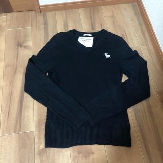 アバクロンビーアンドフィッチ(Abercrombie&Fitch)の美品 アバクロンビー&フィッチ ニット ネイビー S(ニット/セーター)