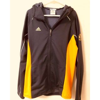 アディダス(adidas)のアディダス ジャージ 黒×オレンジ M 着やせ(トレーナー/スウェット)