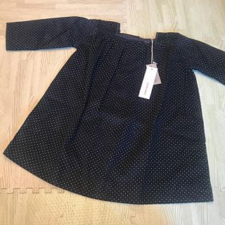 キャラメルベビー&チャイルド(Caramel baby&child )のキャラメル 18AW GIRAFFE コーデュロイワンピース ドット 2y 新品(ワンピース)