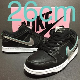 ナイキ(NIKE)の26 NIKE DUNK SB LOW OG DIAMOND TIFFANY 黒(スニーカー)