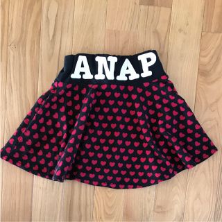 アナップ(ANAP)のANAP 可愛いロゴ入りハートフレアースカート(スカート)