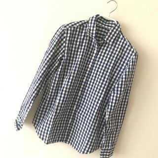 ロペ(ROPE’)の専用☆ロペ チェックシャツ 白 ネイビー 38 M L (シャツ/ブラウス(長袖/七分))