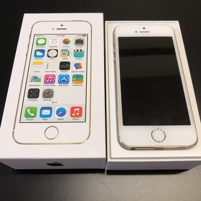 iPhone(アイフォーン)のiPhone 5s 32GB ゴールド softbank 中古品 スマホ/家電/カメラのスマートフォン/携帯電話(スマートフォン本体)の商品写真