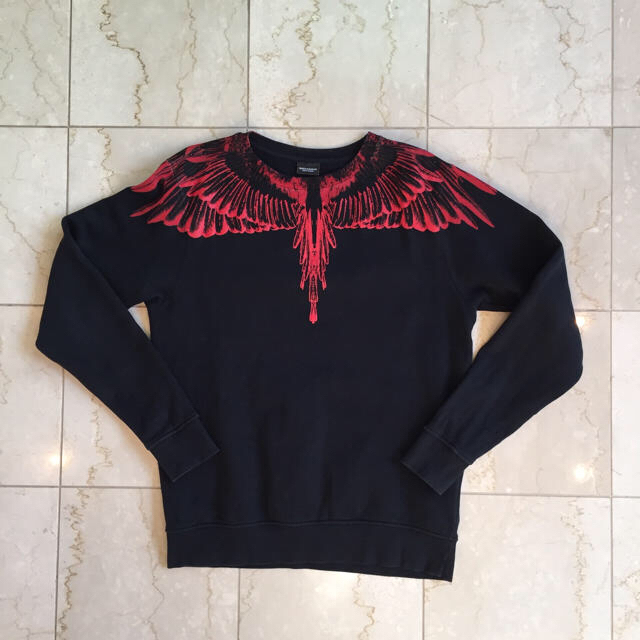 Marcelo Burlon フェザー スウェット 赤