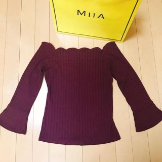 ミーア(MIIA)のゅー様専用です。MIIA♡スカラップトップス♡七分丈♡(カットソー(長袖/七分))