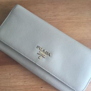 プラダ(PRADA)のプラダ 長財布 ベージュ(長財布)