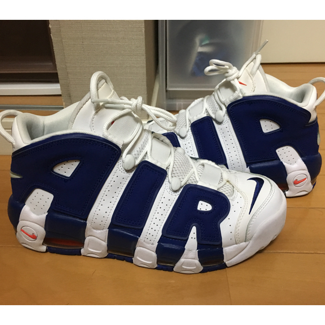 NIKE air more uptempo モアテン 27cm 白青