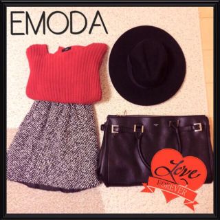 エモダ(EMODA)のEMODA ローゲージショートニット(ニット/セーター)