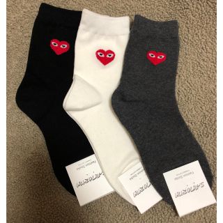 コムデギャルソン(COMME des GARCONS)の靴下 3点セット  ハート(ソックス)