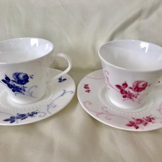 ニッコー(NIKKO)の【フォーエバー】薔薇 NIKKO ペア カップ&ソーサー 2客 セット 未使用品(グラス/カップ)