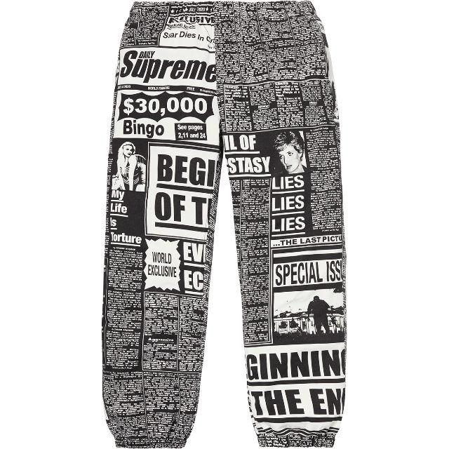 Newsprint Skate Pant 黒Ⅿ