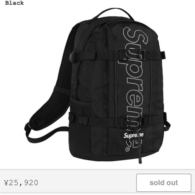 【新品】Supreme Backpack 18fw