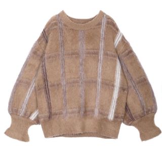 アメリヴィンテージ(Ameri VINTAGE)の専用AMERI MOHAIR STRANGE CHECK KNIT(ニット/セーター)