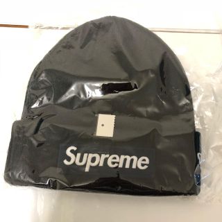 シュプリーム(Supreme)の【ネイビー送料込】supreme New Era Box Logo Beanie(ニット帽/ビーニー)