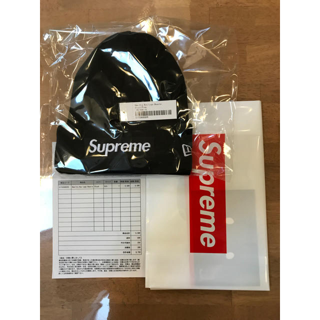 Supreme New Era Box Logo Beanie Blackメンズ