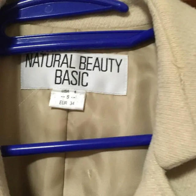 NATURAL BEAUTY BASIC(ナチュラルビューティーベーシック)のナチュラルビューティーベーシック ピーコート 美品 レディースのジャケット/アウター(ピーコート)の商品写真