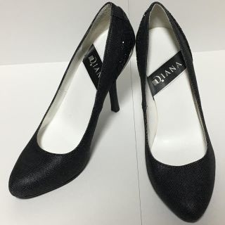 ダイアナ(DIANA)の美品 ダイアナ パンプス 22 ブラック(ハイヒール/パンプス)