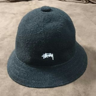 ステューシー(STUSSY)のステューシー カンゴール ハット 黒 美品(ハット)