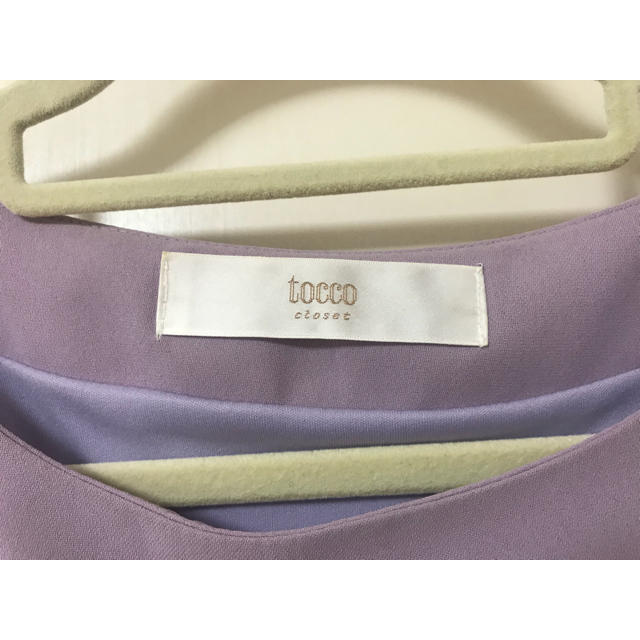 tocco(トッコ)のtocco closet 肩リボンワンピース レディースのワンピース(ミニワンピース)の商品写真