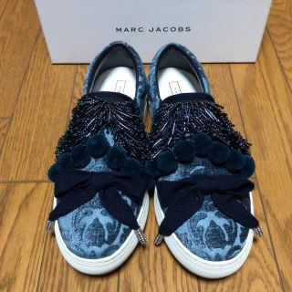 マークジェイコブス(MARC JACOBS)の【新品】マークジェイコブス ポンポン スニーカー スリッポン(スニーカー)