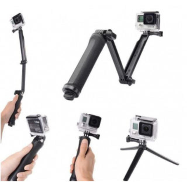  GoPro アクセサリー 3Way 自撮り棒 アクションカメラ スポーツカメラ スマホ/家電/カメラのカメラ(その他)の商品写真