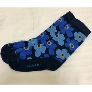 マリメッコ(marimekko)のマリメッコ  靴下  ブルー(ソックス)