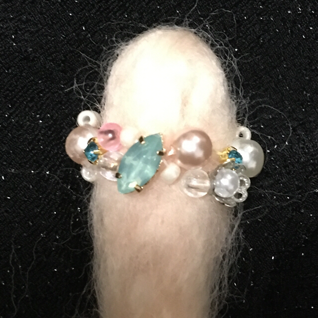 ハンドメイド指輪です。 レディースのアクセサリー(リング(指輪))の商品写真