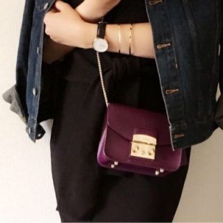 フルラ(Furla)のFURLA メトロポリス 差し色 パープル☆(ショルダーバッグ)