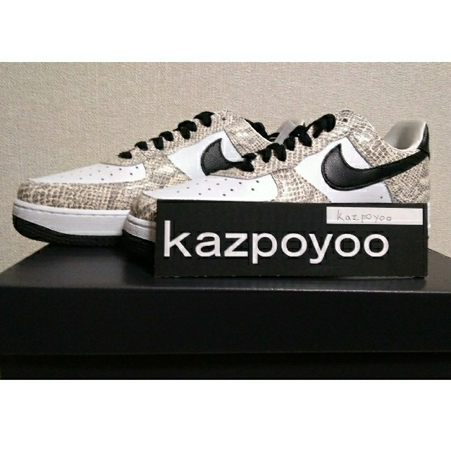 靴/シューズNIKE Air Force 1 cocoa snake  白蛇(27.5cm)