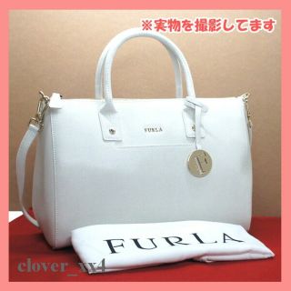 フルラ(Furla)のフルラ ショルダーバッグ 極 美品 ホワイト 白 レザー FURLA バッグ(ショルダーバッグ)