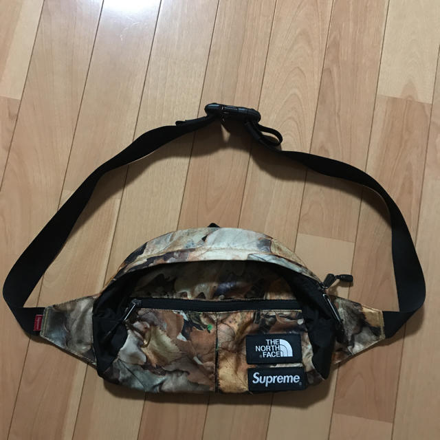 16AW Supreme The North Face Waist bag 枯葉