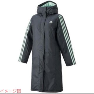 アディダス(adidas)の新品未使用 ベンチコート アディダス S 長袖 グリーン(ロングコート)