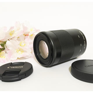 キヤノン(Canon)のセール！New ❤️ブラック 55-200mm キャノン 望遠レンズ 黒(レンズ(ズーム))