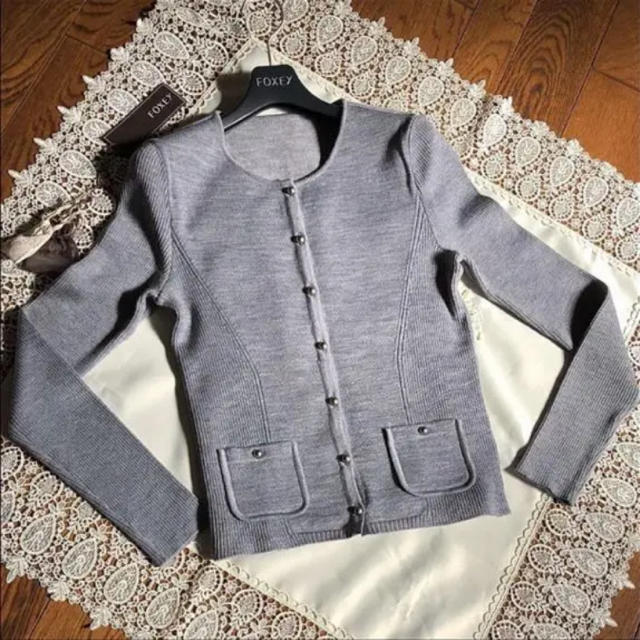 FOXEY - タグ付き極美品♩FOXEY カーディガン グレースウール 38サイズ
