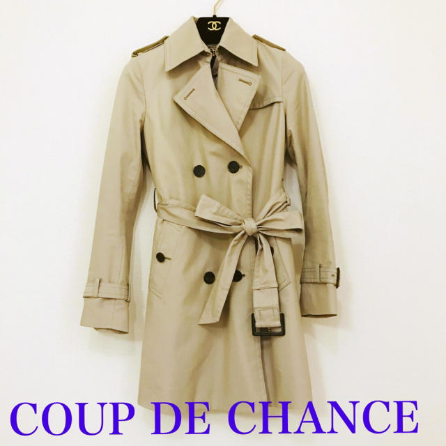 COUP DE CHANCE(クードシャンス)の《極美品》COUP DE CHANCE ライナー付 王道 トレンチコート 34 レディースのジャケット/アウター(トレンチコート)の商品写真