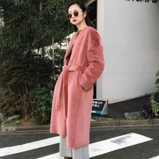 Ameri♡ 2WAY SOFT BOA LONG COAT