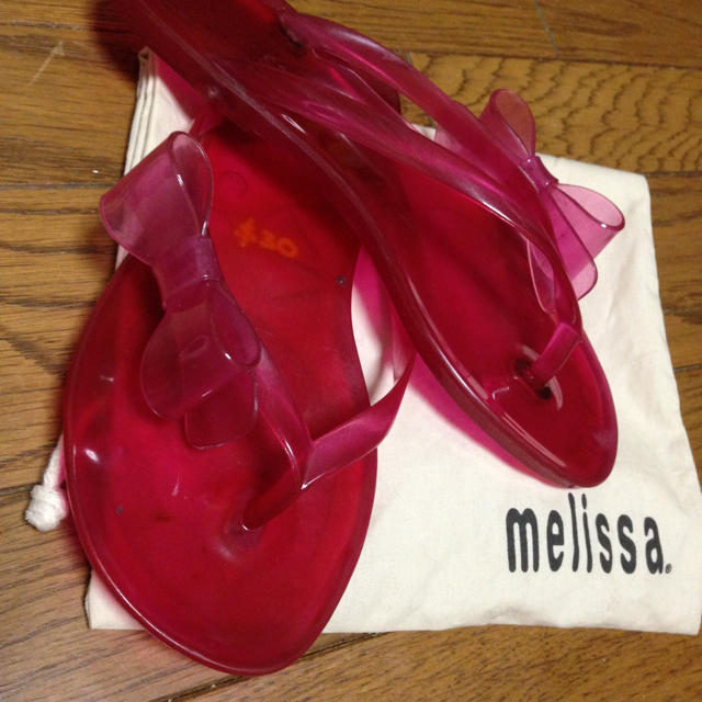 メリッサmelissa★ピンクビーサン レディースの靴/シューズ(サンダル)の商品写真