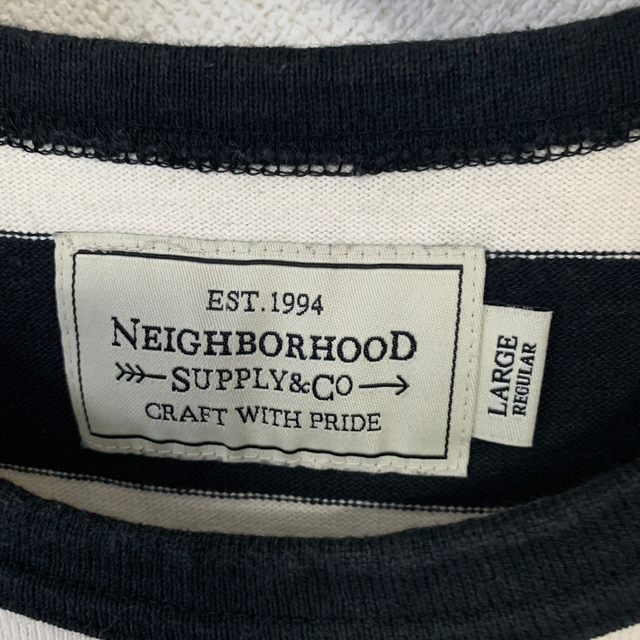 NEIGHBORHOOD(ネイバーフッド)のネイバーフッド ボーダー Tシャツ L キムタク ヒーロー メンズのトップス(Tシャツ/カットソー(半袖/袖なし))の商品写真