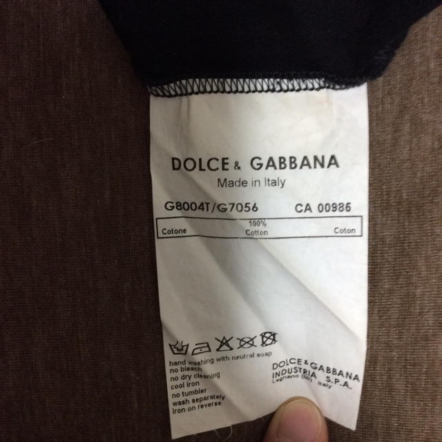 DOLCE&GABBANA(ドルチェアンドガッバーナ)のDOLCE&GABBANA　タンクトップ　サイズ48 メンズのトップス(Tシャツ/カットソー(半袖/袖なし))の商品写真