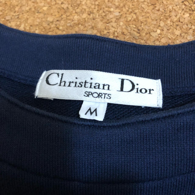 90s Christian dior 刺繍ロゴ スウェット ネイビー M 2